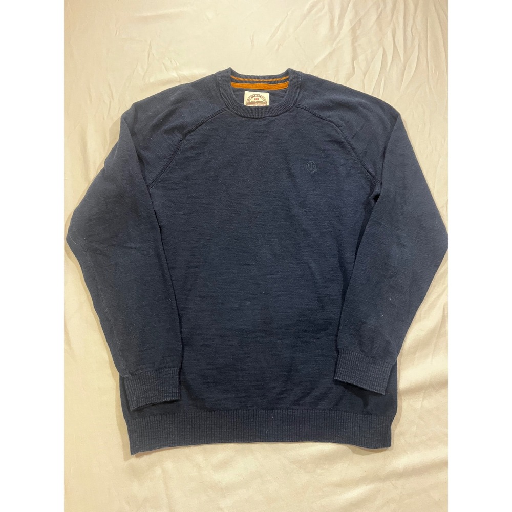 Fat Face Navy Blue Crew Neck Long Sleeve Sweater Men's Medium Reg Cotton Wool